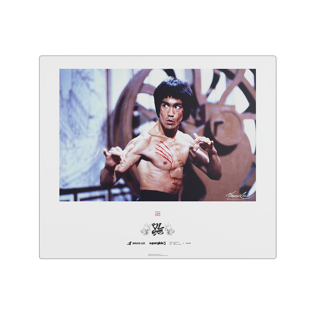 [Bruce Lee 85th Edition] Superglide3 Glass Mousepad XL - PICTURE