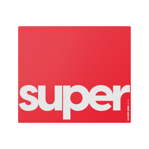 Red Superglide Glass Mousepad XL (Extra Large) tempered glass surface for ultra-smooth mouse movements and enhanced portability. Made with durable Gorilla Glass and an anti-slip silicone rubber base for maximum grip on surfaces