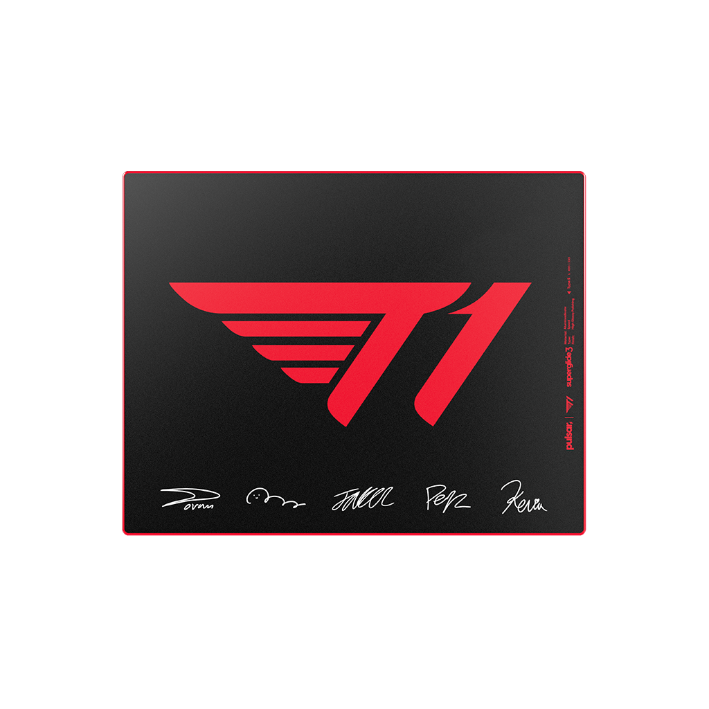 Superglide3 Glass Mouse Pad T1 Edition Signature RED
