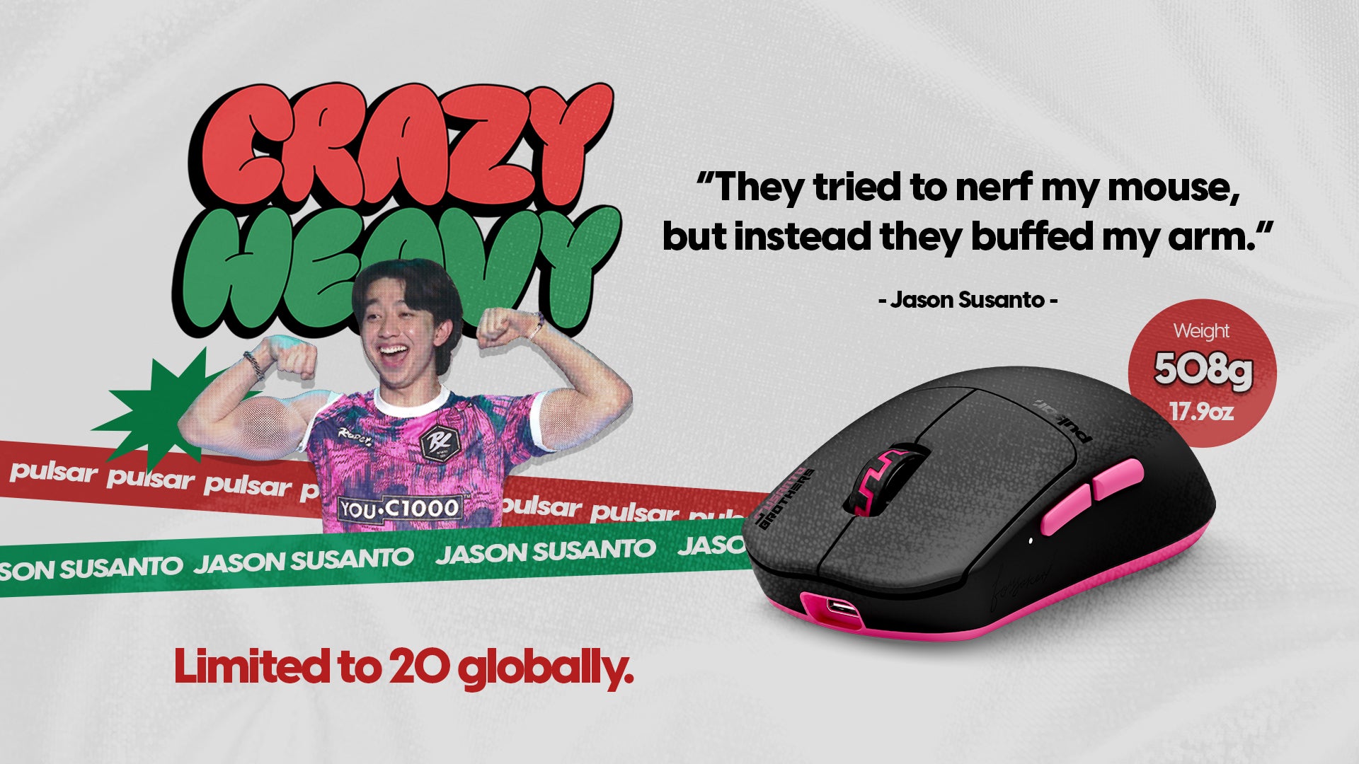 PULSAR UNLEASHES WORLD’S HEAVIEST MOUSE, THE SUSANTO-X CRAZYHEAVY ...